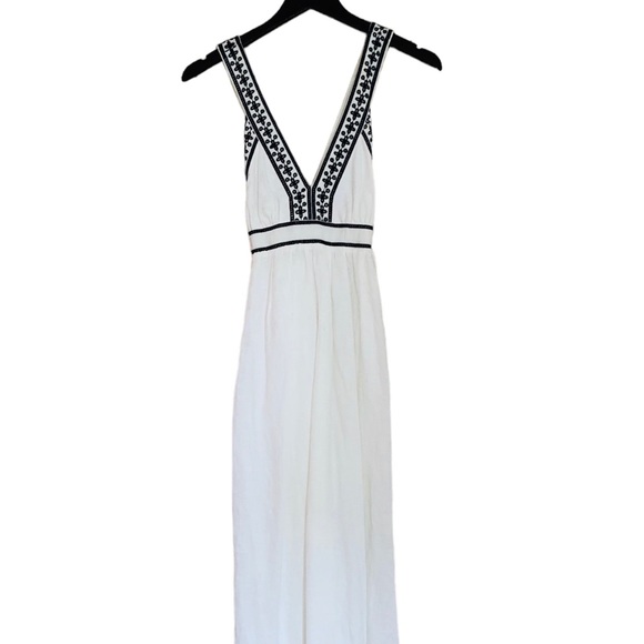 NWT- JCrew Embroidered Criss Cross Maxi Dress - Picture 3 of 8